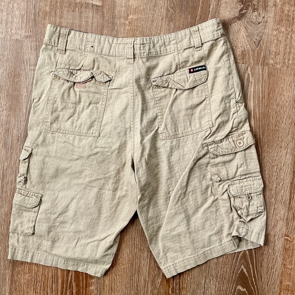 Airwalk Khaki Cargo Shorts for Men 34 - Picture 7 of 8